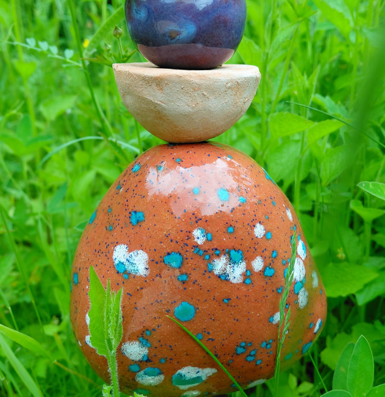 Gartenstele mit Vogeltränke, frostfest