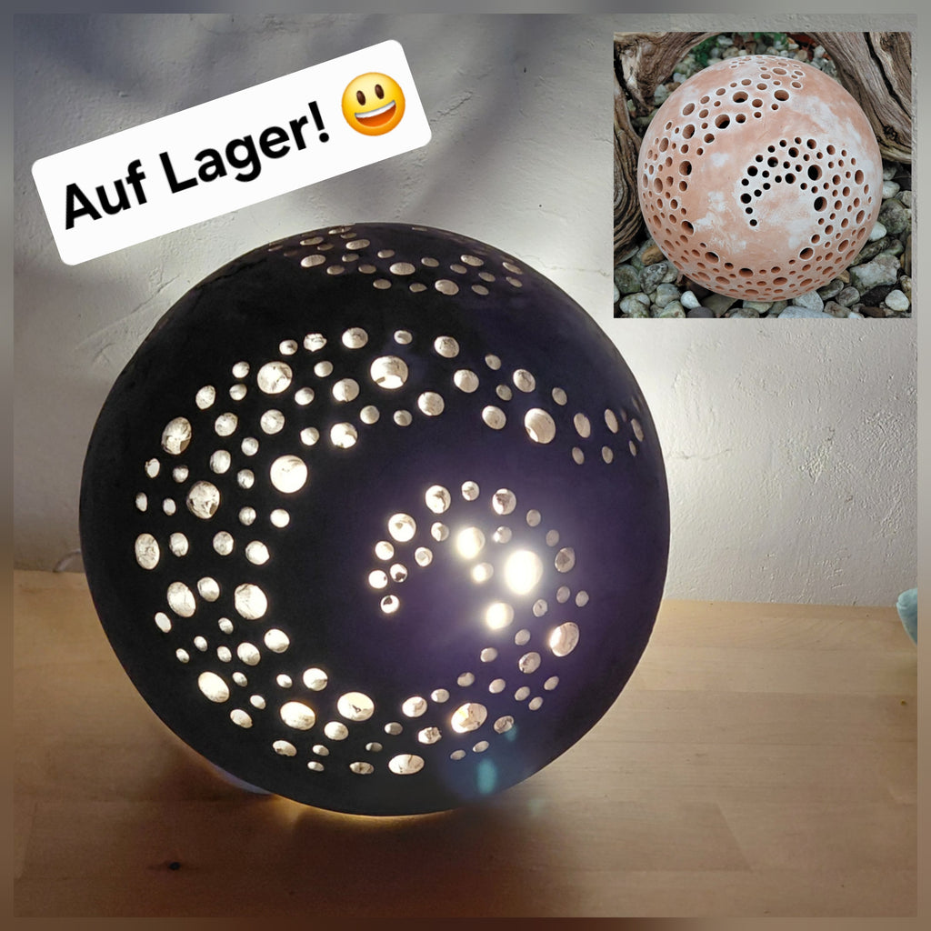 Large Light Sphere 24 cm Ceramic Illuminated Globe Frost-proof (Copy)