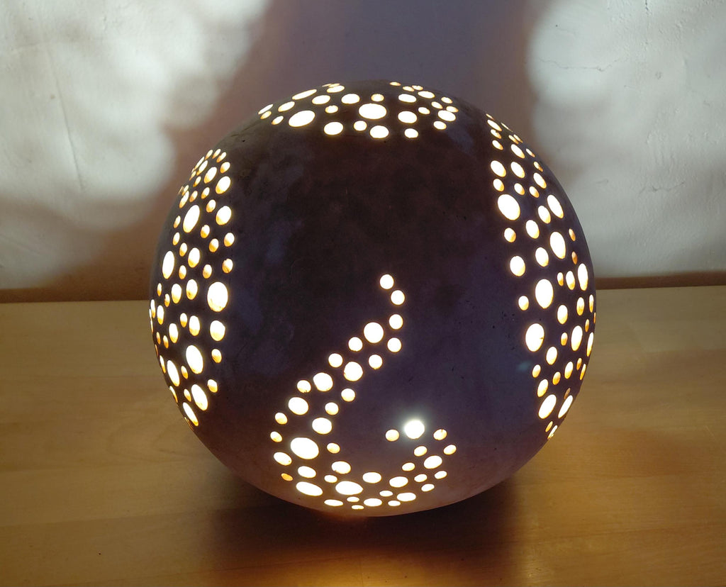 Große Lichtkugel 24 cm Keramik Leuchtkugel frostfest (Kopie)