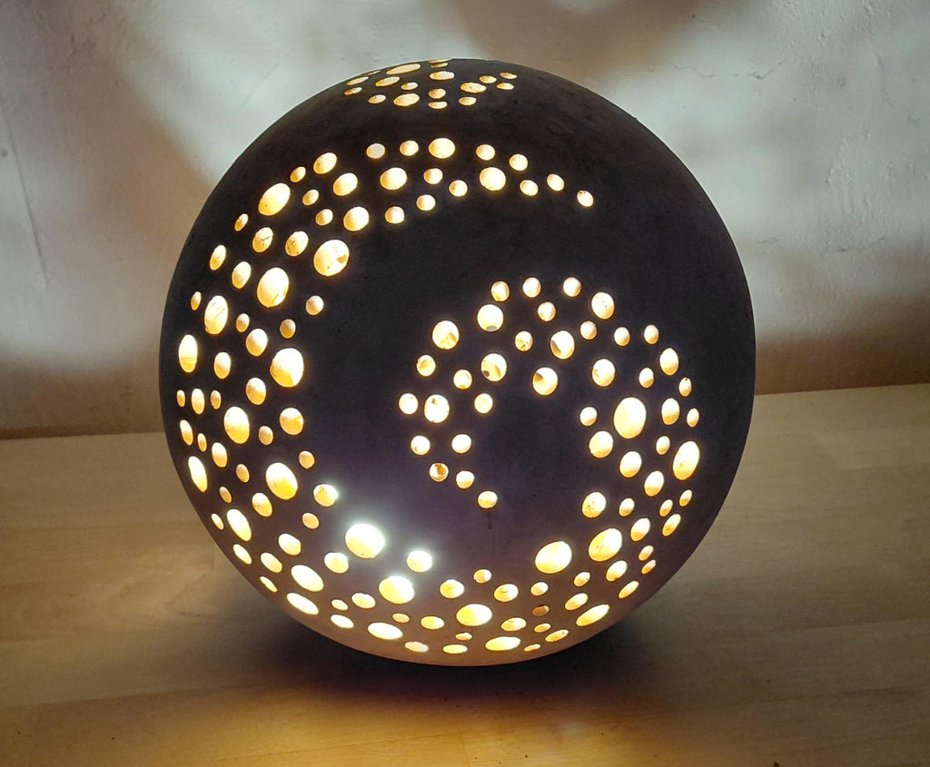 Große Lichtkugel 24 cm Keramik Leuchtkugel frostfest (Kopie)